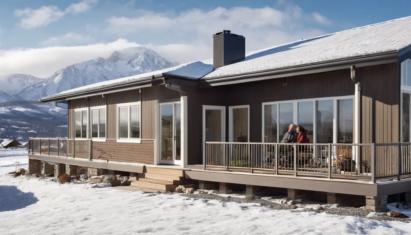 A bright, newly replaced window on a Denver home with mountains in the distance