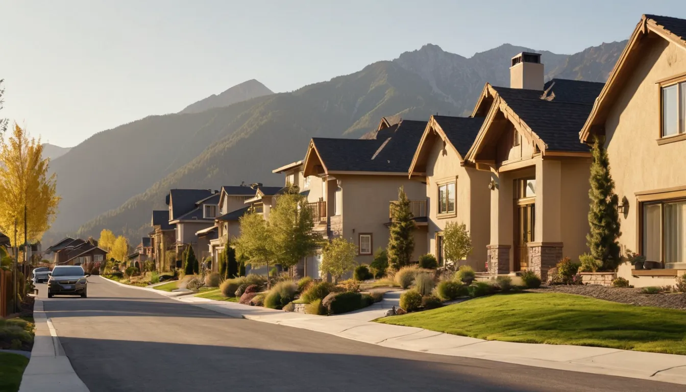 A neighborhood of newer frame homes with fresh siding in Denver
